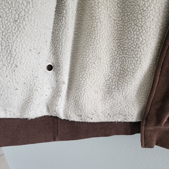 Brown Fleece Lined Hoodie - Picture 6 of 7